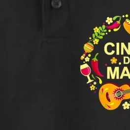 Funny Cinco De Mayo Fiesta Surprise Camisa 5 De Mayo Viva Dry Zone Grid Performance Polo