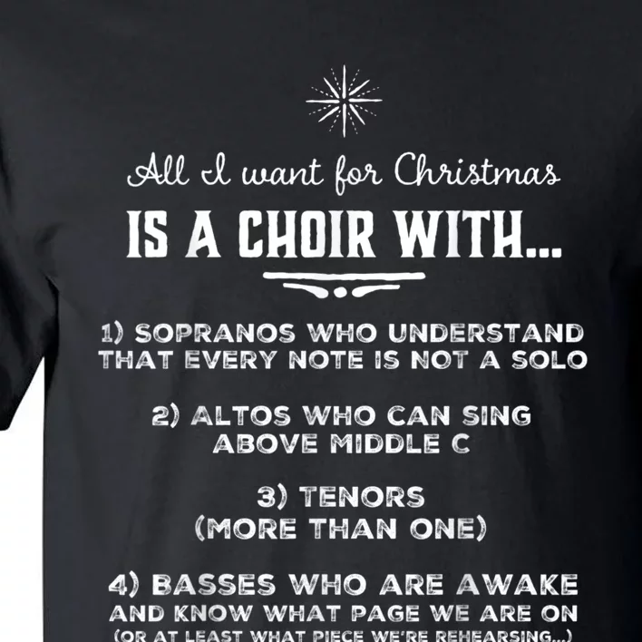 Funny Choir Director Design The Perfect Christmas! Tall T-Shirt