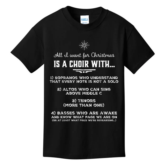 Funny Choir Director Design The Perfect Christmas! Kids T-Shirt