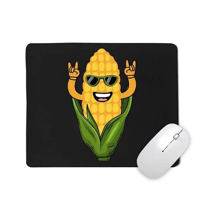 Funny Corn Design For Sweet Corn On The Cob Lovers Mousepad