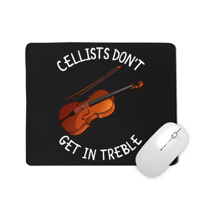 Funny Cello Design For Men Women Music Lover Musician Humor Mousepad