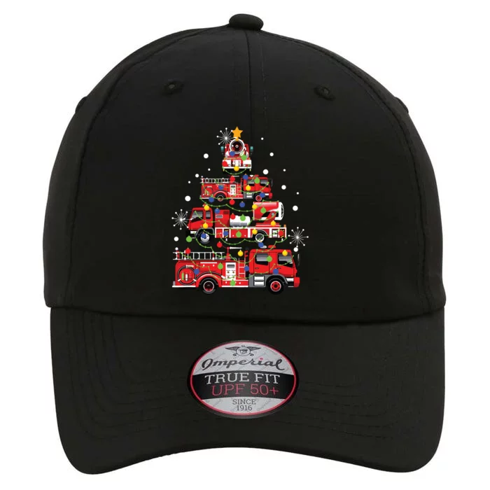 Funny Christmas Decor Firefighter Truck Christmas Tree The Original Performance Cap