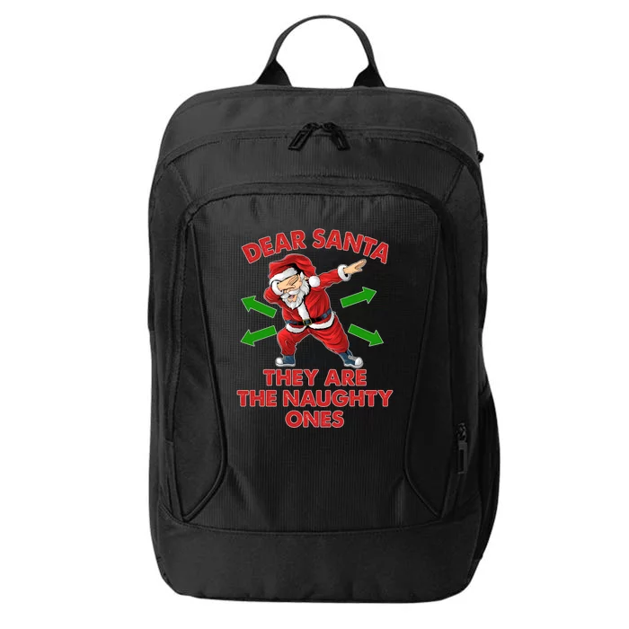 Funny Christmas Dear Santa They Are The Naughty Ones City Backpack