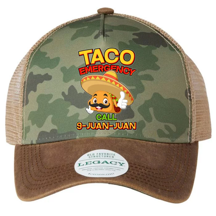 Funny Cinco De Mayo Taco Emergency Call 9 Juan Juan Legacy Tie Dye Trucker Hat