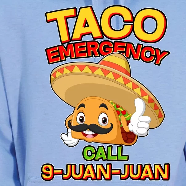 Funny Cinco De Mayo Taco Emergency Call 9 Juan Juan Unisex Surf Hoodie