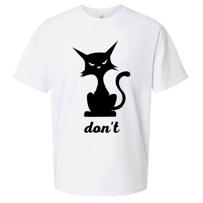 Funny Cat Don't Grouchy Cat Lover Graphic Sueded Cloud Jersey T-Shirt