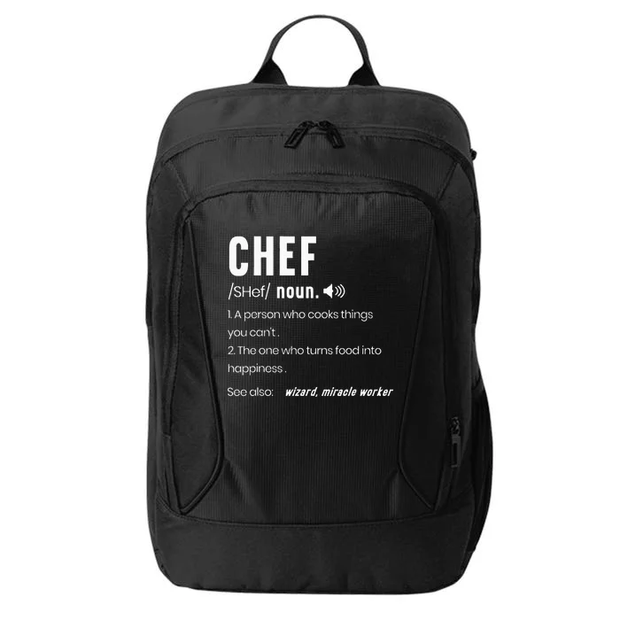 Funny Chef Description Culinary Cooking Baking Whisk Take City Backpack