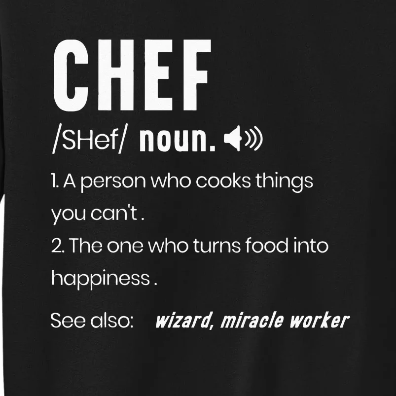 Funny Chef Description Culinary Cooking Baking Whisk Take Tall Sweatshirt