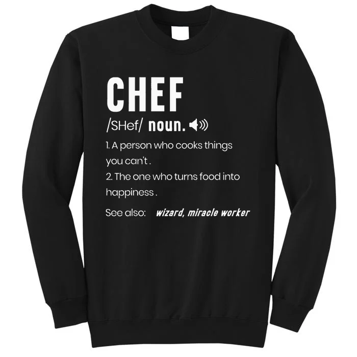 Funny Chef Description Culinary Cooking Baking Whisk Take Tall Sweatshirt