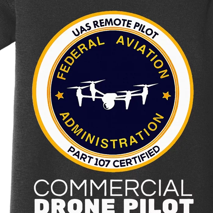 Faa Commercial Drone Pilot Baby Bodysuit