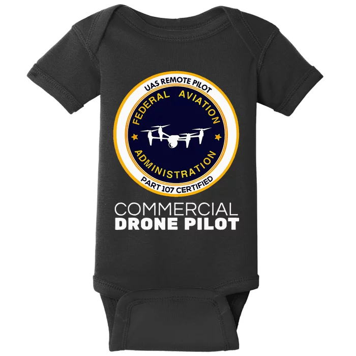 Faa Commercial Drone Pilot Baby Bodysuit