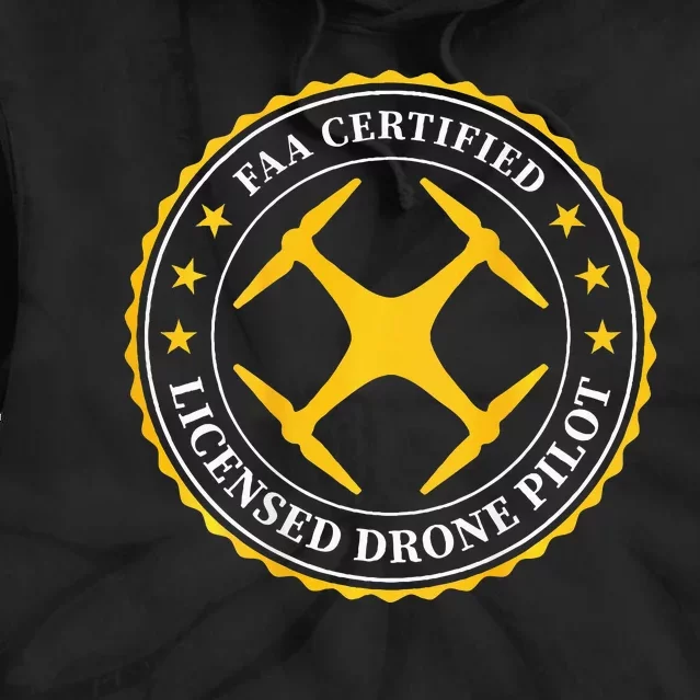 Faa Certified Drone Pilot Tie Dye Hoodie