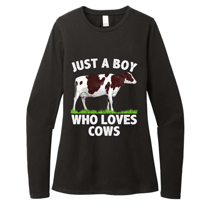 Funny Cow Design Cow Farmer Livestock Animal Womens CVC Long Sleeve Shirt