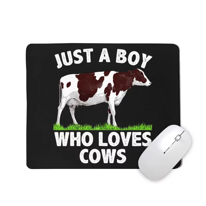 Funny Cow Design Cow Farmer Livestock Animal Mousepad