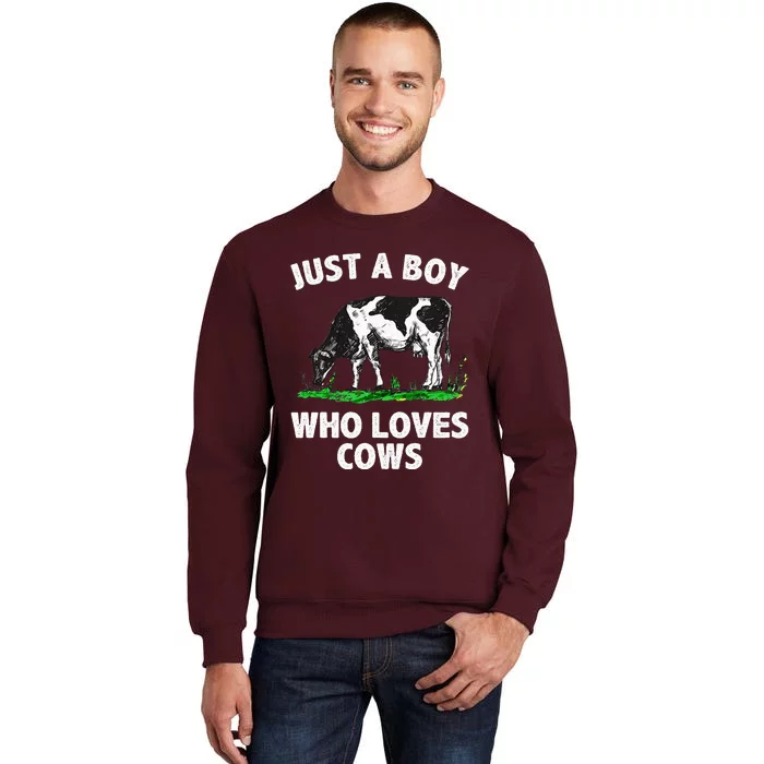 Funny Cow Design Cow Farmer Livestock Animal Tall Sweatshirt