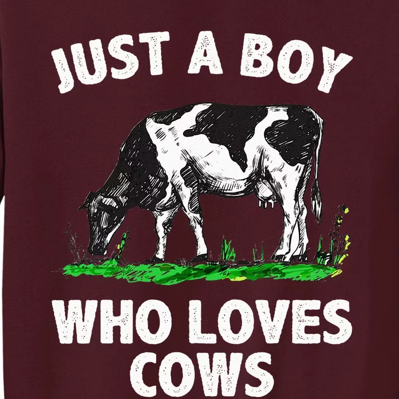 Funny Cow Design Cow Farmer Livestock Animal Tall Sweatshirt