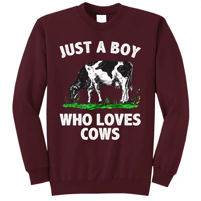 Funny Cow Design Cow Farmer Livestock Animal Tall Sweatshirt