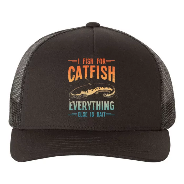 Funny Catfishing Design Catfish Fishing Hunter Yupoong Adult 5-Panel Trucker Hat