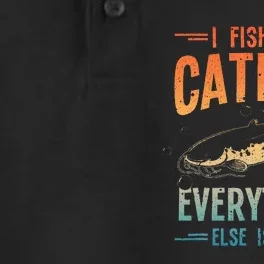 Funny Catfishing Design Catfish Fishing Hunter Dry Zone Grid Performance Polo