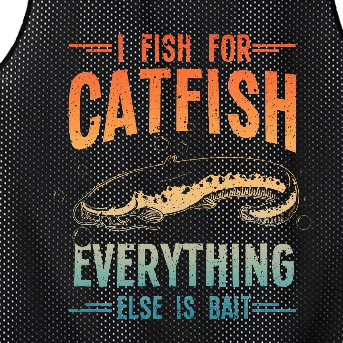 Funny Catfishing Design Catfish Fishing Hunter Mesh Reversible Basketball Jersey Tank