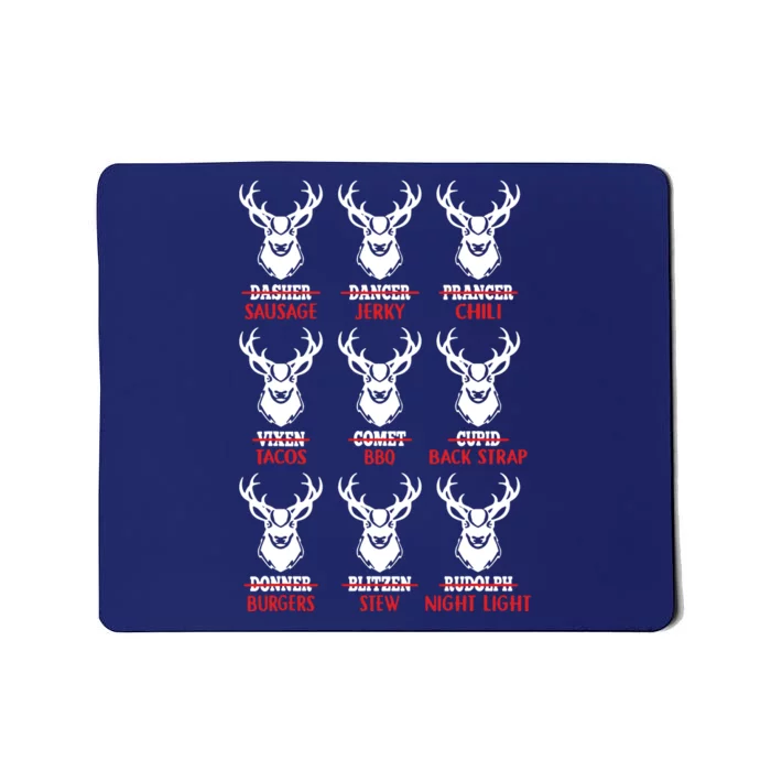 Funny Christmas Deer Bow Hunting Santa Men Women Mousepad