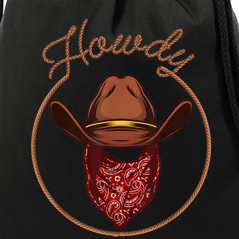 Funny Cowboy Design For Boy Rodeo Bull Rider Cowboy Drawstring Bag