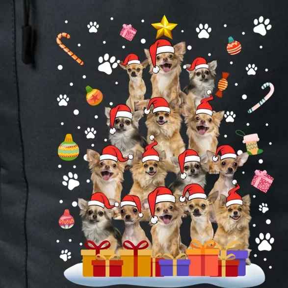 Funny Chihuahua Dog Ugly Sweater Christmas Tree Xmas Gift Daily Commute Backpack