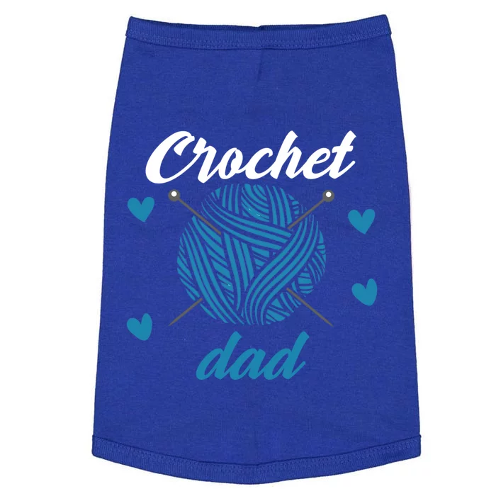 Funny Crochet Dad Crocheting Crocheter Yarn Lover Gift Doggie Tank