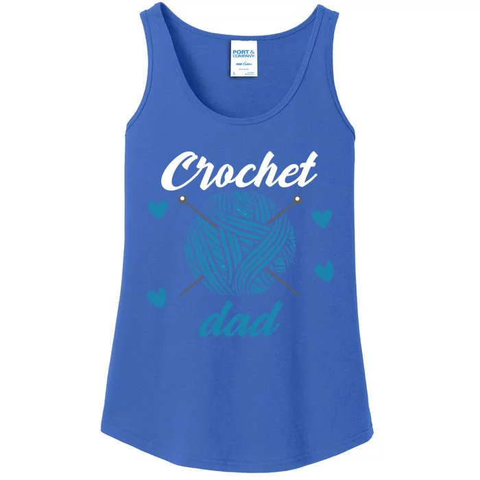 Funny Crochet Dad Crocheting Crocheter Yarn Lover Gift Ladies Essential Tank