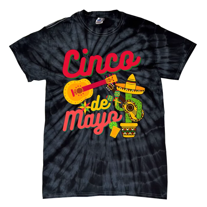 Funny Cinco De Mayo Mexican Fiesta 5 De Mayo Tie-Dye T-Shirt