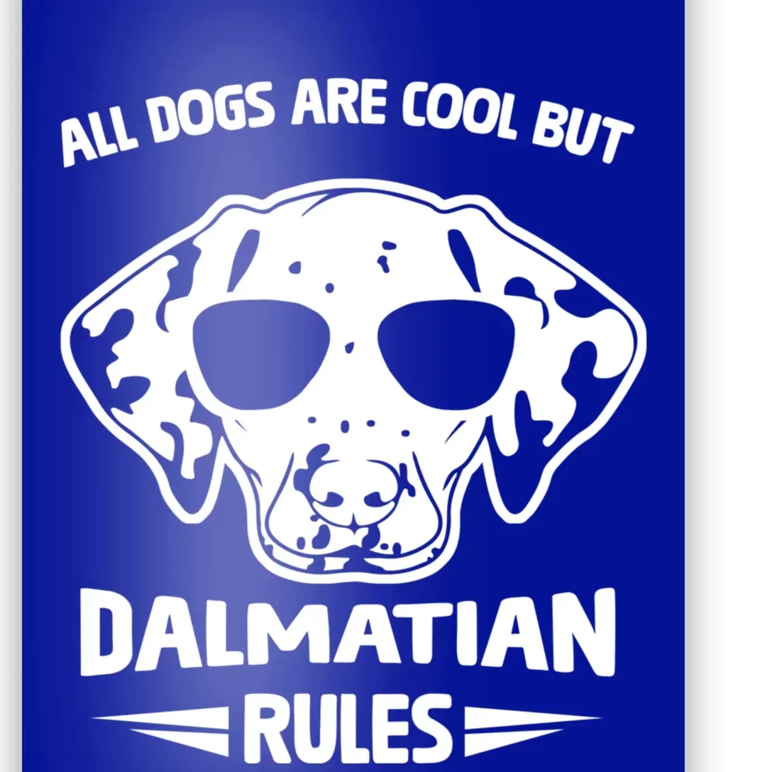 Funny Cute Dalmatian Dog Rules Puppy Lover Gift Poster