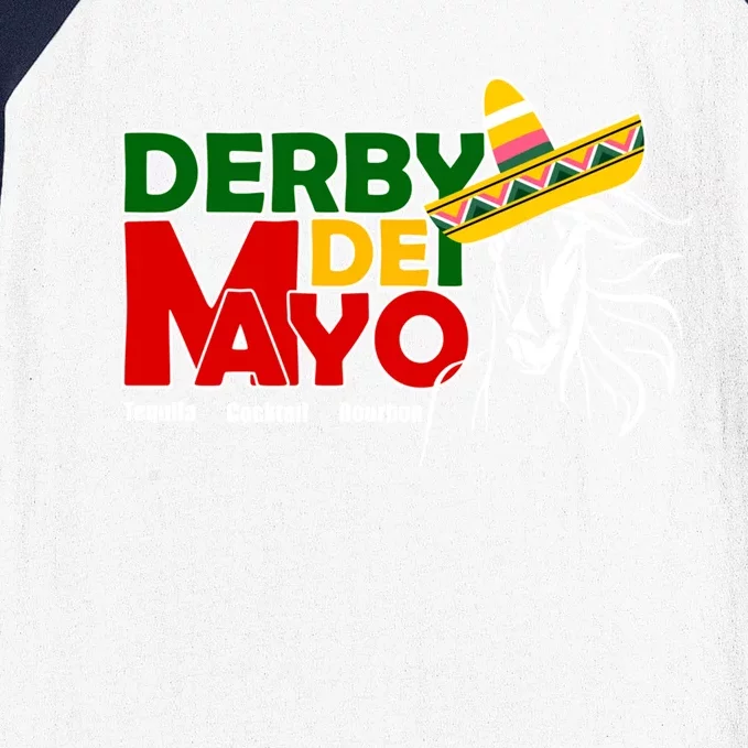 Funny Cinco De Mayo Derby Horse Kentucky Cool Gift Baseball Sleeve Shirt