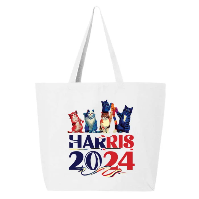 Funny Cat Design Kamala Harris 2024 Childless Cat Lady 25L Jumbo Tote