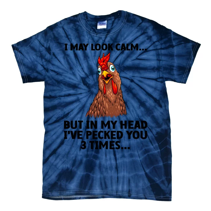 Funny Chicken Design Poultry Chicken Farmer Tie-Dye T-Shirt