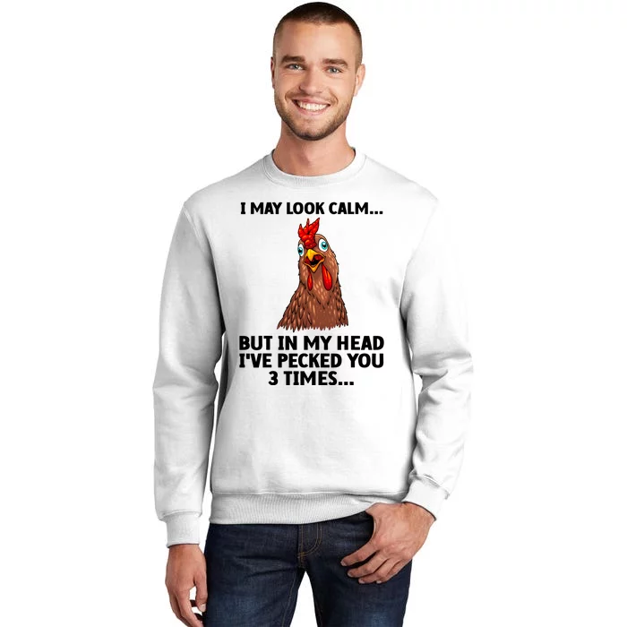 Funny Chicken Design Poultry Chicken Farmer Sweatshirt