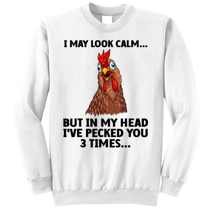 Funny Chicken Design Poultry Chicken Farmer Sweatshirt