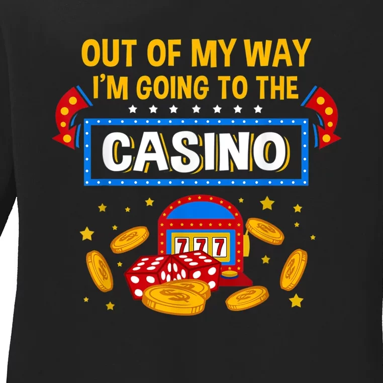 Funny Casino Design For Men Women Casino Gambler Gambling Ladies Long Sleeve Shirt