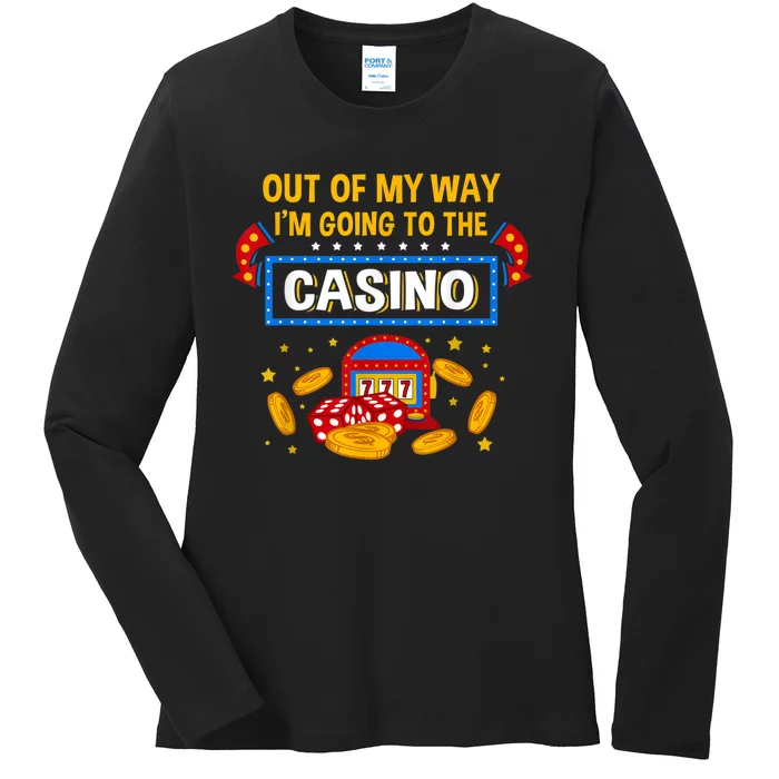 Funny Casino Design For Men Women Casino Gambler Gambling Ladies Long Sleeve Shirt