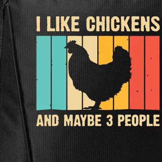 Funny Chicken Design Chicken Lover Men Women Farmers Life City Backpack