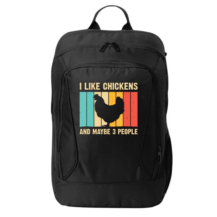 Funny Chicken Design Chicken Lover Men Women Farmers Life City Backpack