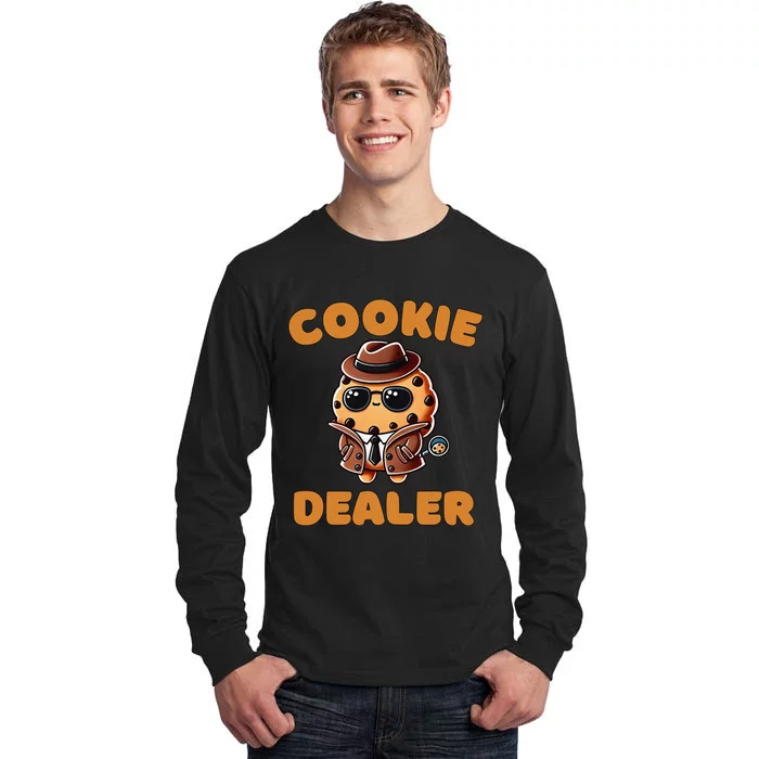 Funny Cookie Dealer Cookie Seller Baking Crew Tall Long Sleeve T-Shirt