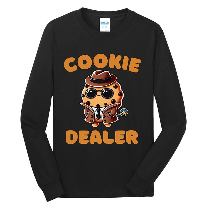 Funny Cookie Dealer Cookie Seller Baking Crew Tall Long Sleeve T-Shirt