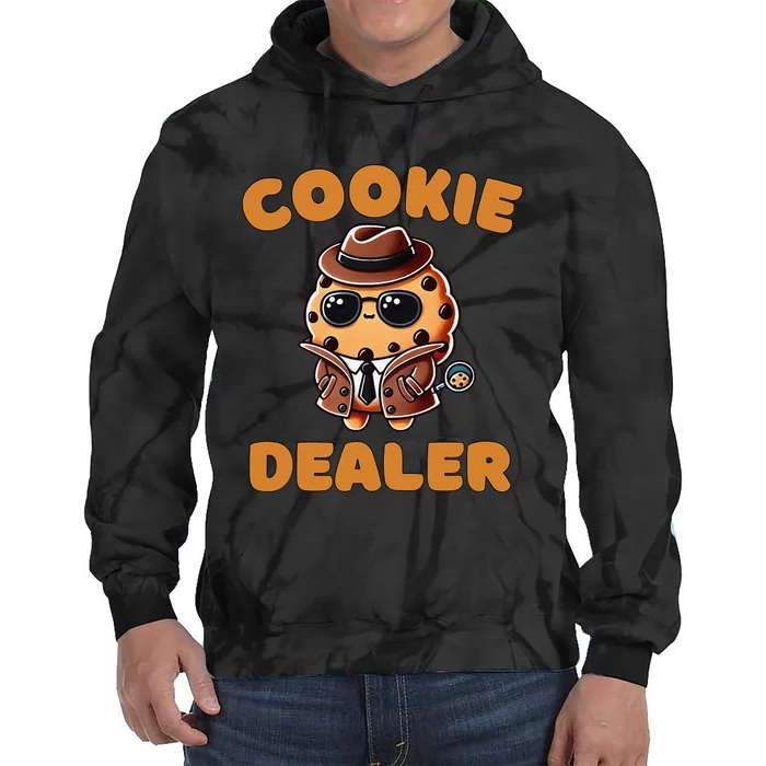 Funny Cookie Dealer Cookie Seller Baking Crew Tie Dye Hoodie