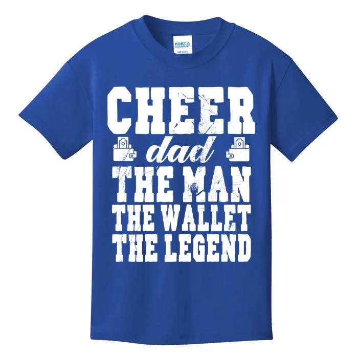 Funny Cheerleader Dad Wallet Legend Cheer Dad Gift Kids T-Shirt