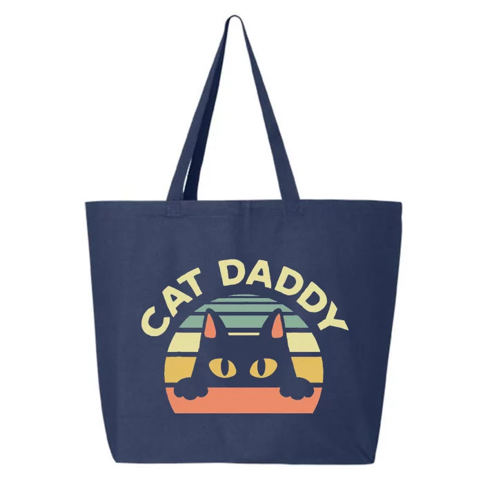 Funny Cat Daddy Cat Enthusiast Feline Lover Father Animal 25L Jumbo Tote