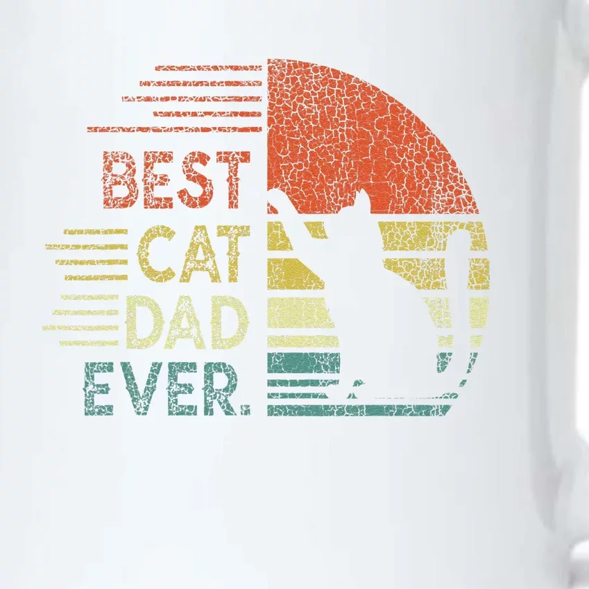 Funny Cat Daddy Fathers Day Cat Best Cat Dad Ever Black Color Changing Mug