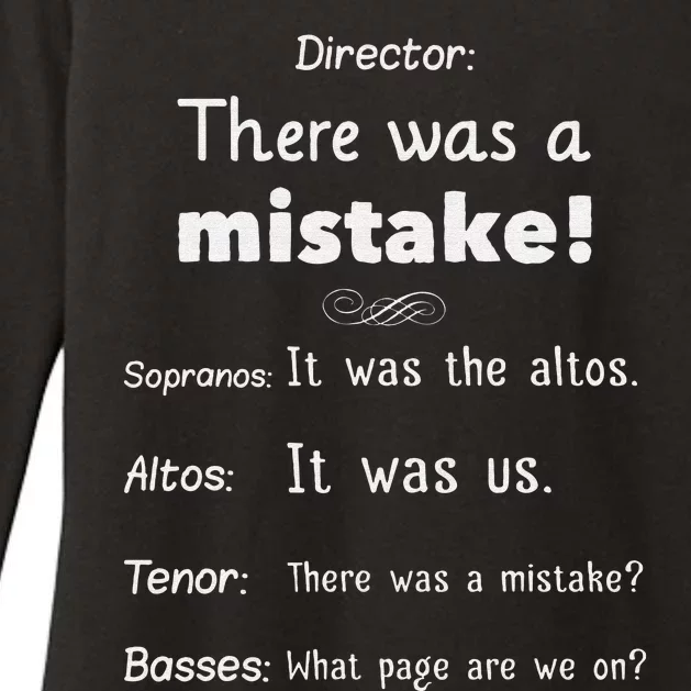 Funny Choir Director Soprano Alto Tenor Bass Womens CVC Long Sleeve Shirt