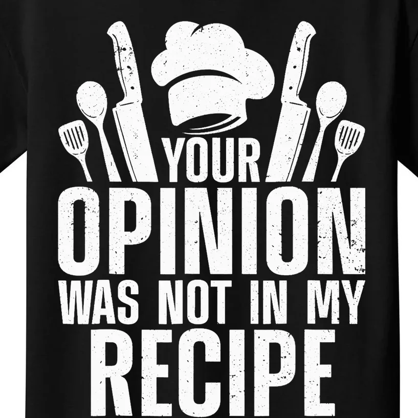 Funny Chef Design Cooking Lover Culinary Cook Kids T-Shirt