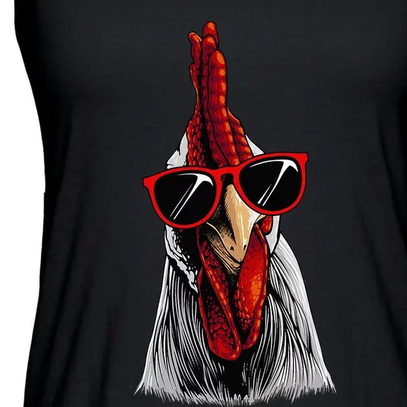 Funny Chicken Design For Men Women Rooster Chicken Lovers Ladies Essential Flowy Tank