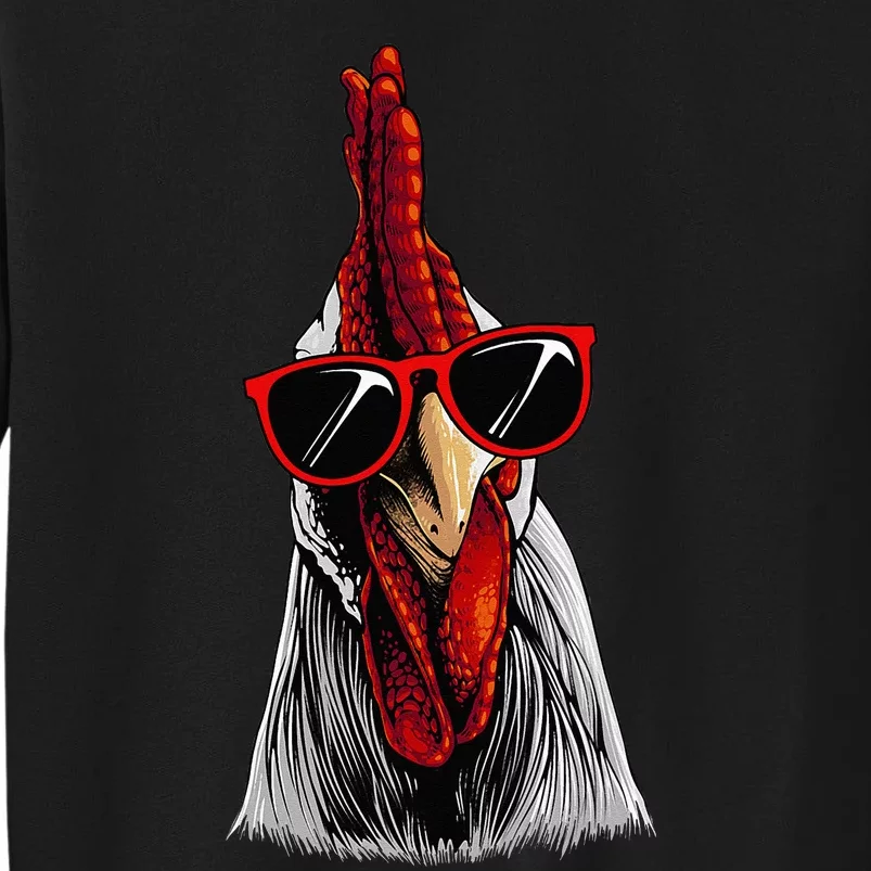 Funny Chicken Design For Men Women Rooster Chicken Lovers Tall Sweatshirt